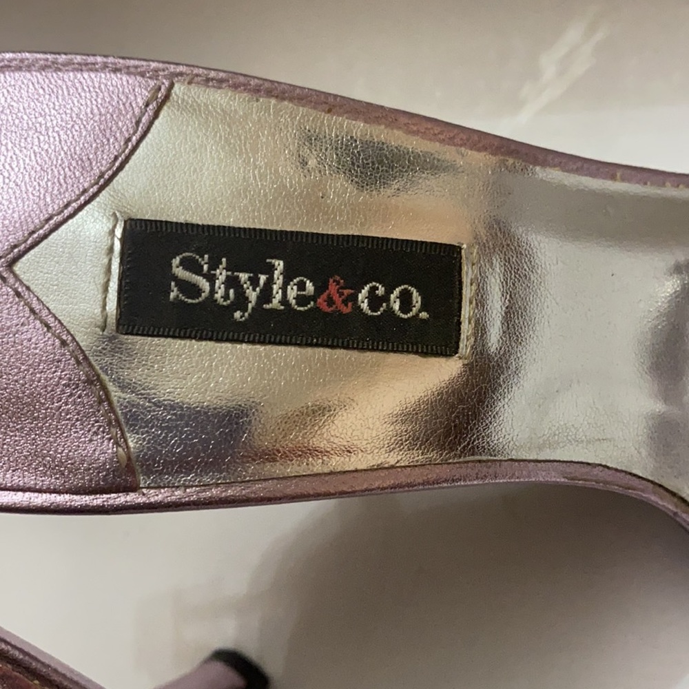 Style&Co. heel sandals with rhinestones - Picture 14 of 16